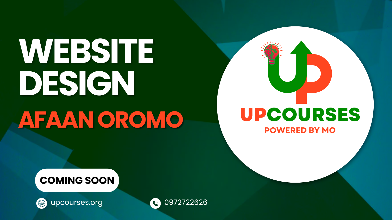 Website Design Afaan Oromo (Hundaa Bakka tokkoti)